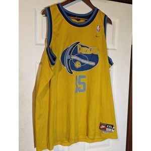 Nike Carmelo Anthony Denver Nuggets #15 NBA Jersey Retro 76 Yellow Throwback XXL